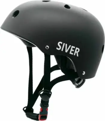 Helmetë biçiklete për fëmijë Motus Siver M, e zezë