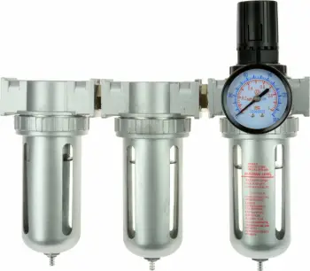 Filter tharës ajri trefish me reduktor Geko AF804-10 / AFR804-02, 1/2", 10 bar, 1750 l/min, set 3 copë
