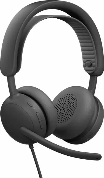 Kufje Logitech Zone Wired 2 981-001619, USB-C, me mikrofon, ANC hibride, kabllo 1.9 m, të zeza