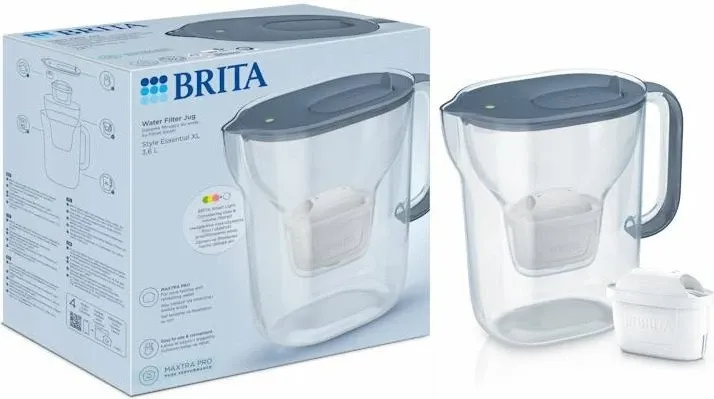 Kanicë filtruese uji Brita Style Essential XL 3.6 L + filtër MAXTRA PRO Pure Performance, blu, 1 copë - 2
