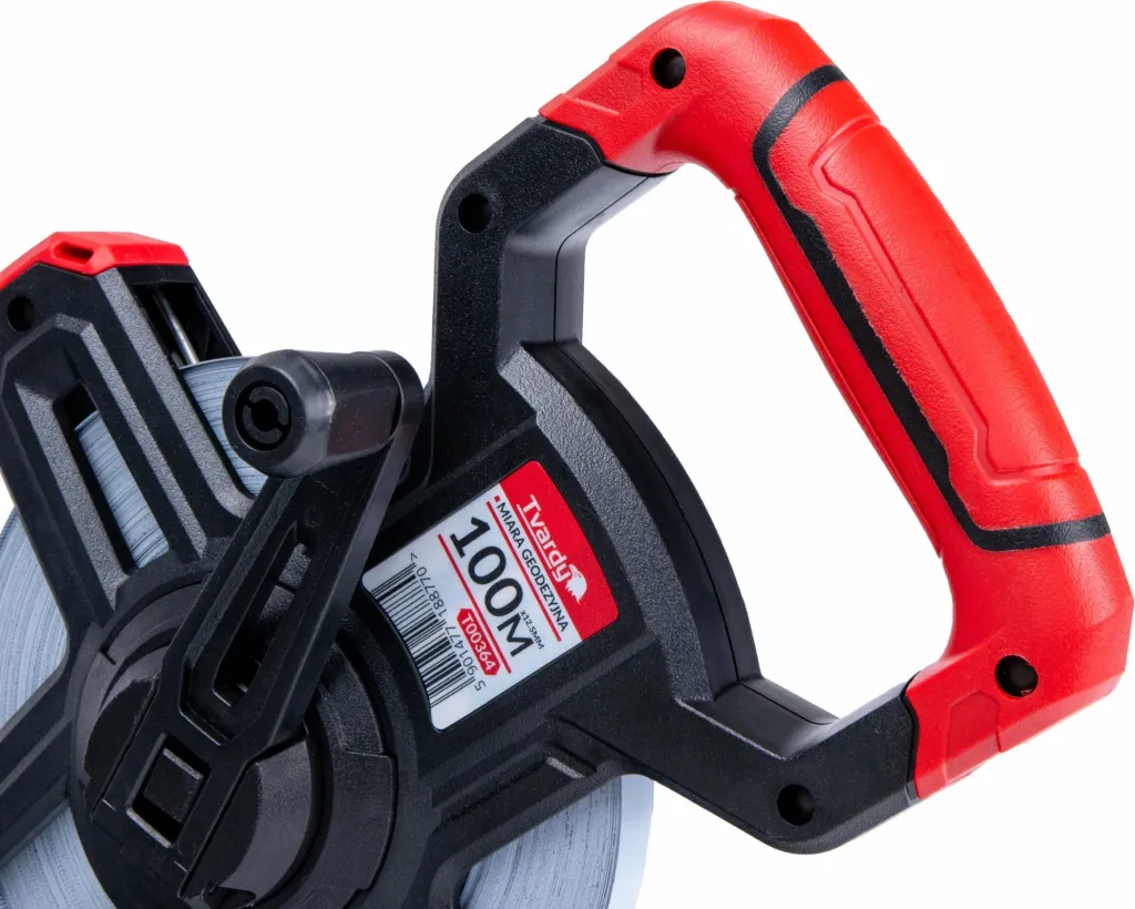 Metër shirit çeliku Tvardy T00364 100 m, 12.5 mm, cm/mm, kuqe/zezë, paketim 10 copë - 7