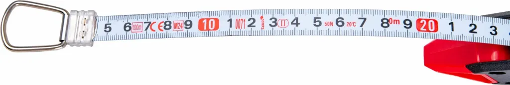 Metër shirit çeliku Tvardy T00364 100 m, 12.5 mm, cm/mm, kuqe/zezë, paketim 10 copë - 9