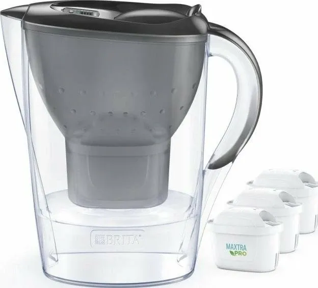 Bricë filtrimi uji Brita Marella 2.4 L + 3x MAXTRA PRO Pure Performance, grafit - 2