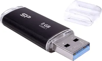 USB Flash drive Silicon Power Blaze B02, 8GB, e zezë