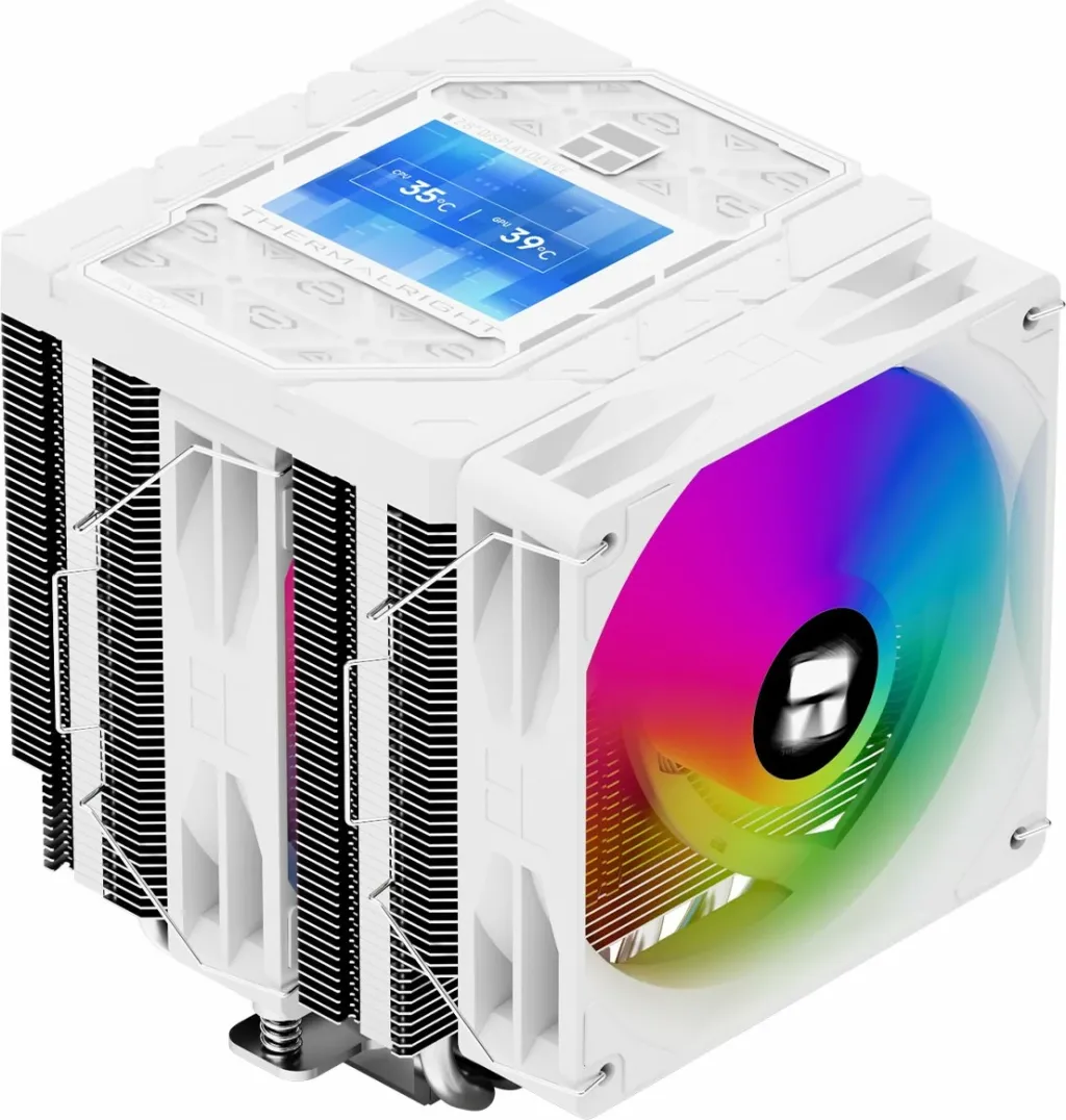Ftohës CPU Thermalright Peerless Assassin 120 Vision ARGB 120mm me ekran LCD, 6 heatpipe, i bardhë - 1