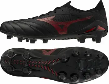 Atlete futbolli Mizuno për meshkuj/femra, të zeza/të kuqe [Madhësia: 40.5]