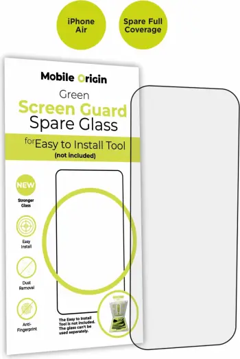 Xham mbrojtës ekrani Mobile Origin Screen Guard Spare Glass Full Coverage për iPhone Air, 0.33 mm, 9H