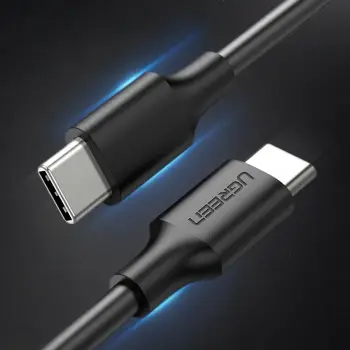 Kabllo USB-C në USB-C Ugreen US286, 2m, 3A, 480 Mbps, e zezë