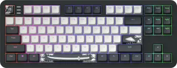 Tastierë mekanike Dark Project ALU87B Bushido DPKB_BUSHIDO_87_ANSI TKL 80% RGB USB ANSI, e zezë