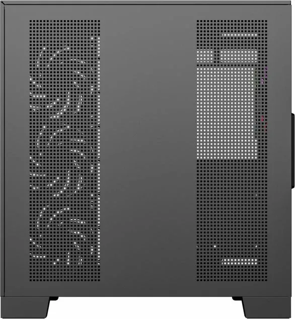 Kasë XYZ PC GEAR Tesseract ARGB X-CS-TESSERACT-B, Midi Tower ATX, 4x ARGB fan, USB-C, xham i temperuar, e zezë - 6