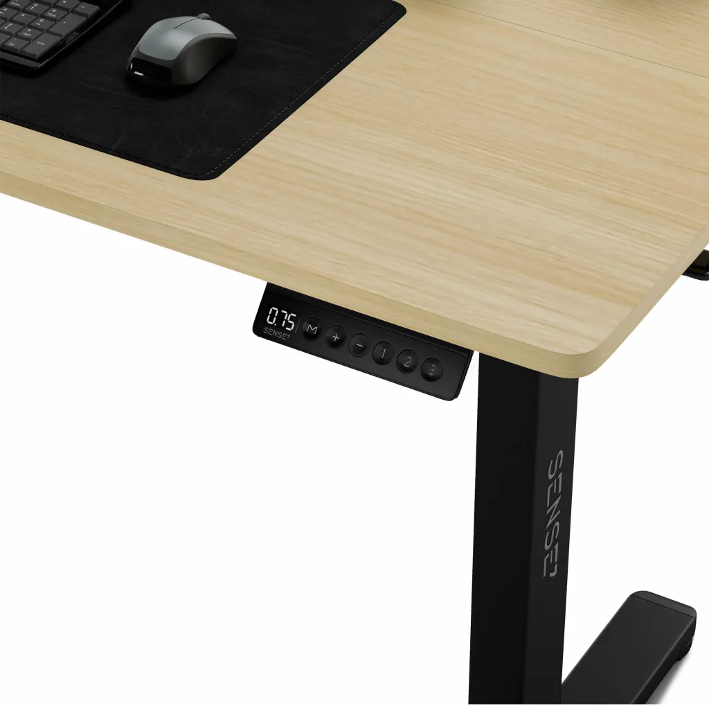 Tavolinë elektrike SENSE7 NOJO, rregullim lartësie 72-118 cm, 120x60 cm, memorie 3 pozicione, ngarkesë max 70 kg, E zezë/Pishë - 3