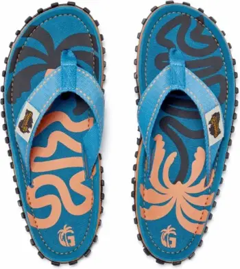 Papuqe unisex Gumbies Islander Flip-Flop, blu [Madhësia: 40]
