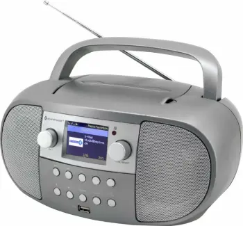 Sistem stereo portativ Soundmaster SCD7600TI 4 W DAB+ FM Bluetooth CD/MP3 USB Internet radio, argjendtë
