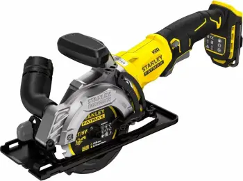 Mini sharrë rrethore me bateri Stanley Fatmax SFMCS515B-XJ 18V 115mm, e verdhë/zezë, pa bateri/pa karikues