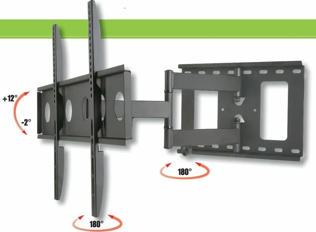 Mbajtëse muri për TV Techly ICA-PLB-148L 32–65 inç, deri 50 kg, VESA deri 600 x 400 mm, e zezë - 2