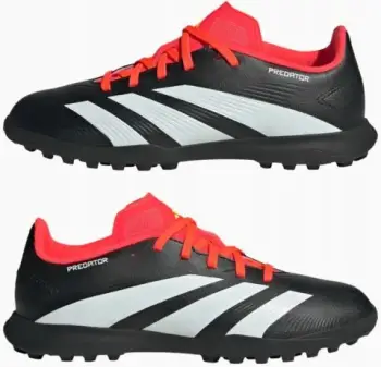 Atlete për fëmijë adidas Predator League, të bardha me të zeza dhe të kuqe [Madhësia: 37 1/3]