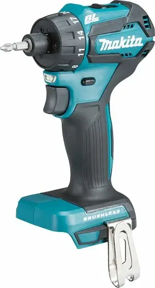 Shpuese/vidhosëse pa kabllo Makita DDF083Z 18 V, brushless, 2 shpejtësi, 40 Nm, 1/4" Hex, pa bateri/pa karikues, kaltër/zezë