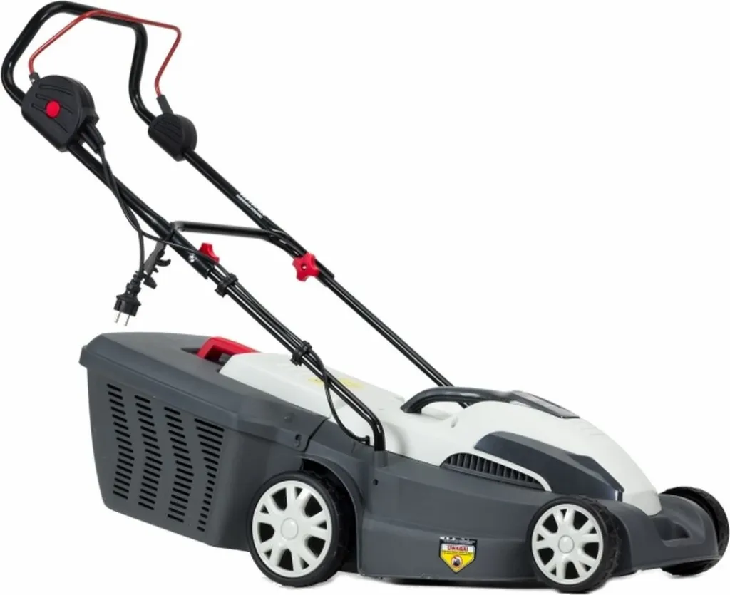 Kositëse bari elektrike NAC LE16-38-PB-KC 1600 W, 38 cm, kosh 45 L, gri/bardhë - 2