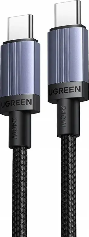 Kablo USB-C në USB-C Ugreen L532 0.5 m 240W zi/gri