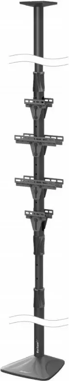 Shtyllë montimi Barkan EV350FC për karikues EV, e rregullueshme 240-350 cm, ngarkesë 50 kg, me menaxhim kabllosh, grafit, set me 2 mbajtëse karikuesi + 4 mbajtëse aksesorësh