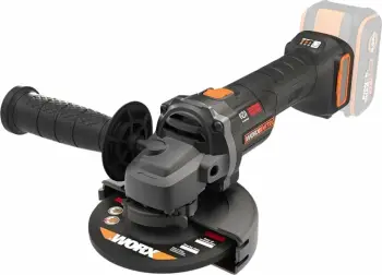 Fleks Worx Nitro WX814.9 20V 125mm, pa bateri/karikues, zi/portokalli