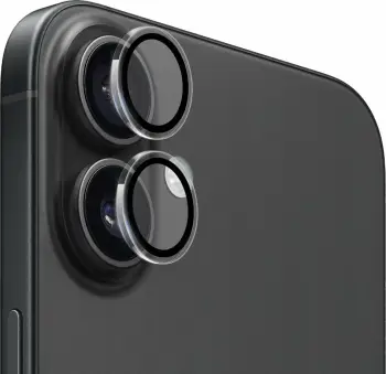 Mbrojtës lente kamere Mobile Origin Easy Lens Guards FRL-LSG-i16-CLR për iPhone 16/16 Plus, xham i kalitur 0.33mm 9H, transparent