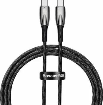 Kabllo USB-C në USB-C Baseus Glimmer Series CADH000701 1m PD 100W, e zezë