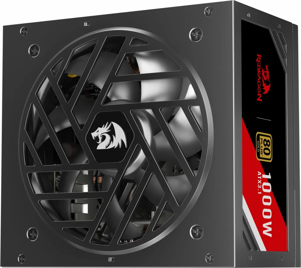 Furnizues rryme Redragon Master GC-MS03 1000W ATX 3.1, 80 Plus Gold, modular i plotë, PCIe 5.0 12VHPWR, i zi - 4