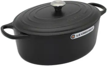 Tavë pjekjeje ovale Le Creuset Signature 35 cm, e zezë
