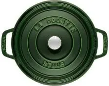 Tavë gize Staub La Cocotte 40509-356-0, 24 cm, 3.8 L, e gjelbër - 1