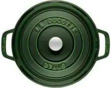 Tavë gize Staub La Cocotte 40509-356-0, 24 cm, 3.8 L, e gjelbër