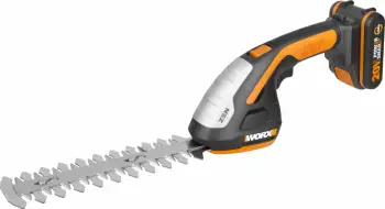 Gërshërë pa kabllo Worx WG801E 20V 2.0Ah 20 cm 3-në-1, e zezë/portokalli, me bateri dhe karikues