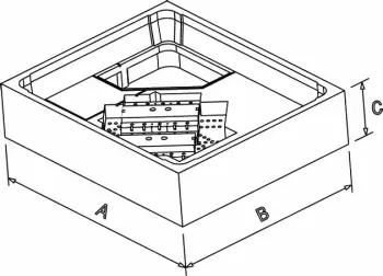 Këmbë për tabaka dushi Duravit 792409000000000, 1600x750 mm