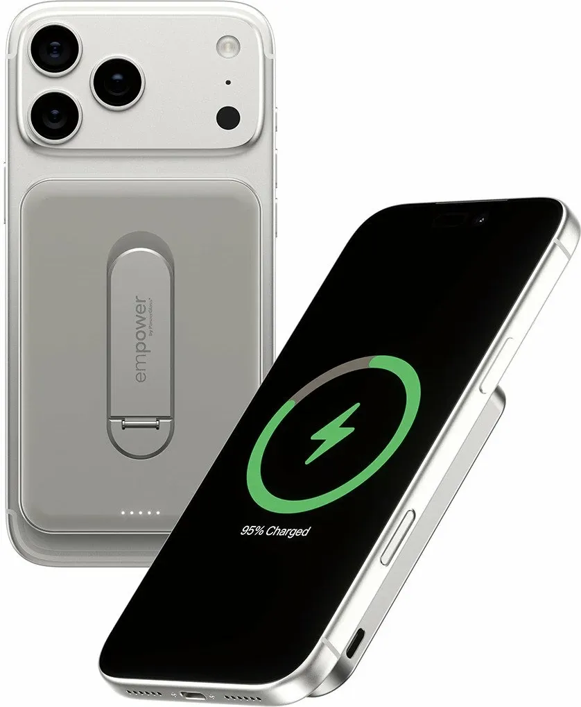 Powerbank PanzerGlass Bank Spin Stand 5000mAh Qi2 USB-C gri - 4