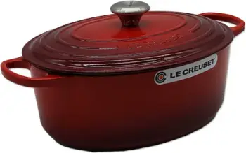 Tavë pjekjeje ovale Le Creuset Signature Roaster 31 cm, e kuqe qershi, 21178310602430