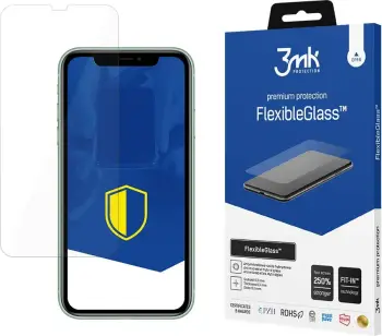 Mbrojtës ekrani 3mk FlexibleGlass për iPhone 11, antimikrobial, transparent