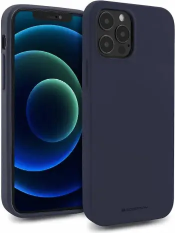 Mbështjellës Goospery Soft Feeling Silicone MPN 18181 për iPhone 15 Plus, blu