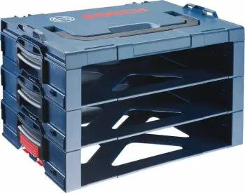 Kuti veglash Bosch I-Boxx Shelf, 3 ndarje, modulare, plastike, 44.2×35.6×34.2 cm, blu