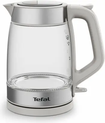 Çajnik elektrik Tefal KI605B30 1.7L 2200W, argjendtë/transparent