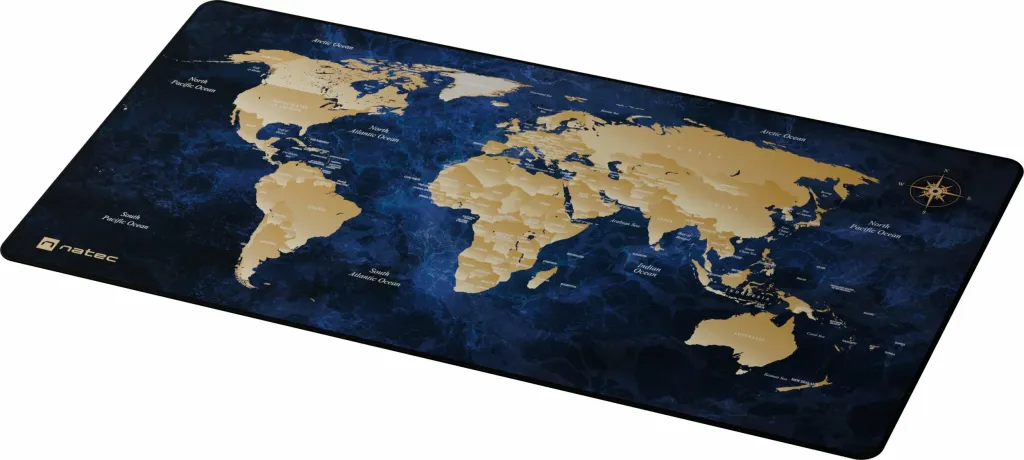 Mauspad Natec World Deep Blue NPO-2243 800x400mm 2.5mm, blu e thellë - 4