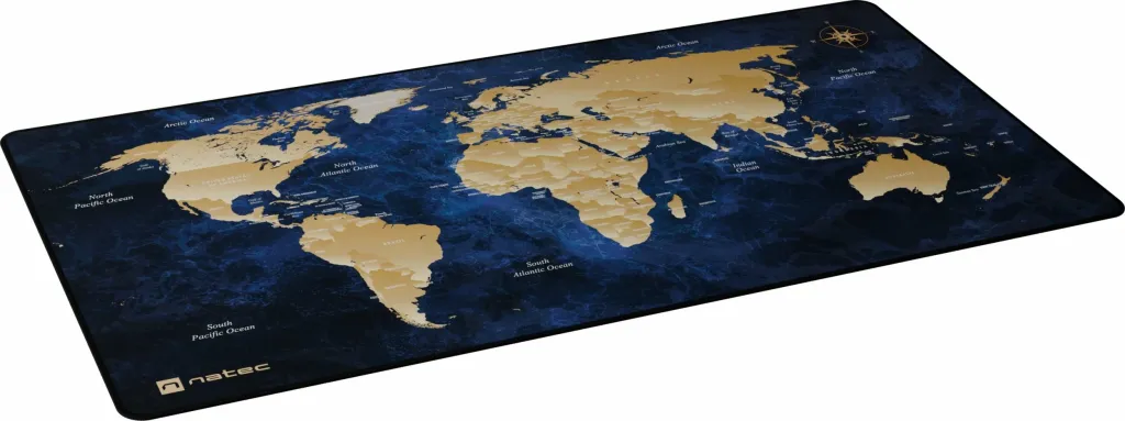 Mauspad Natec World Deep Blue NPO-2243 800x400mm 2.5mm, blu e thellë - 5