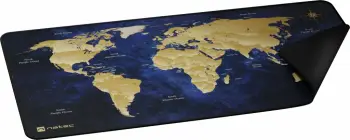 Mauspad Natec World Deep Blue NPO-2243 800x400mm 2.5mm, blu e thellë
