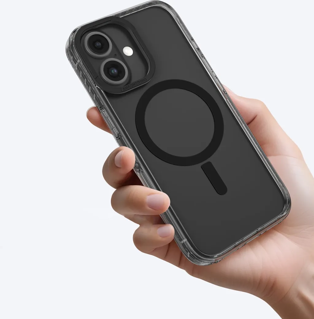 Mbështjellës AmazingThing Titan Pro Mag me unazë magnetike për iPhone 16, zi - 6