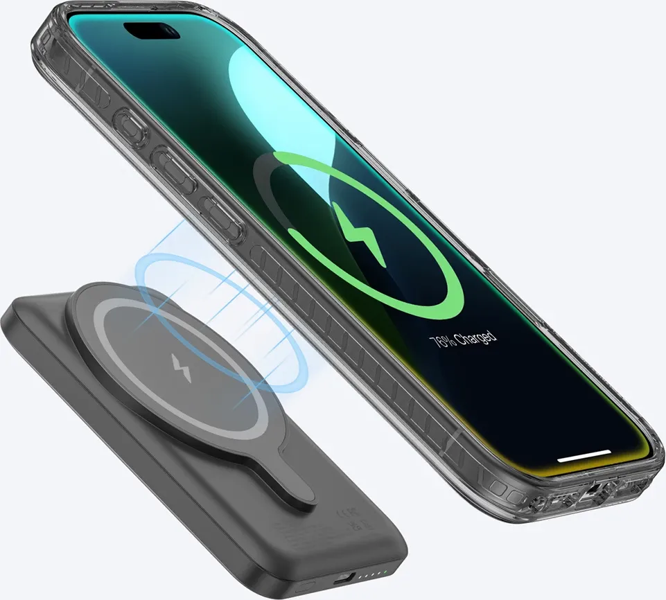 Mbështjellës AmazingThing Titan Pro Mag me unazë magnetike për iPhone 16, zi - 10