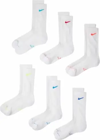 Çorape Nike Everyday Elevated HQ8021 906, të bardha, set 6 palë [Madhësia: 38 - 42]