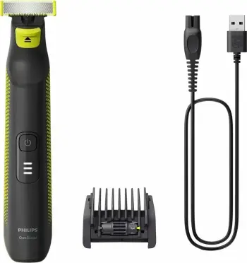 Makinë rroje Philips OneBlade Pro QP6506/15, 90 min, e papërshkueshme nga uji, USB-A, grafit, me krehër 5-në-1