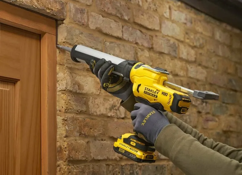 Pistoletë silikoni me bateri Stanley FATMAX V20 SFMCE600B-XJ 18V, 250 kg, 6 shpejtësi, pa bateri/karikues, e verdhë/zezë - 5