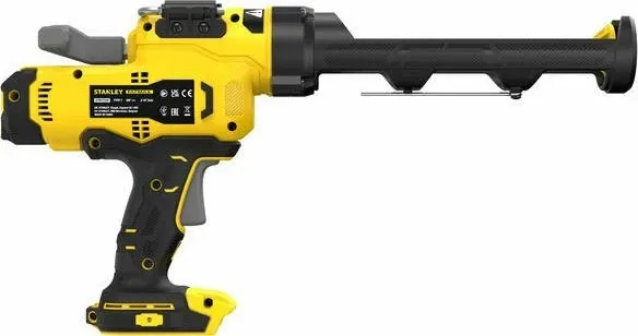 Pistoletë silikoni me bateri Stanley FATMAX V20 SFMCE600B-XJ 18V, 250 kg, 6 shpejtësi, pa bateri/karikues, e verdhë/zezë - 6