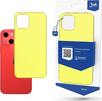 Mbështjellës 3mk Matt Case për iPhone 13 Mini 5.4\" Verdhë lime