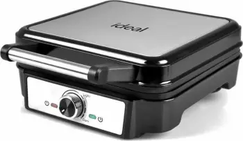 Aparat për waffle Ideal IK1602 1200 W, 4 waffle, argjend